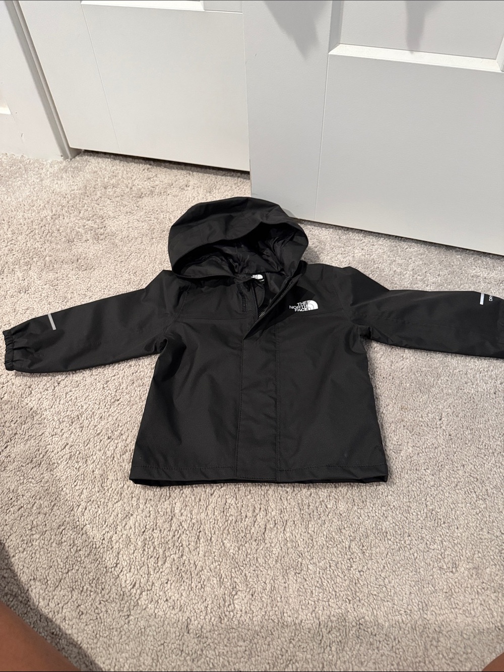 The North Face Kids Black Hooded Raincoat